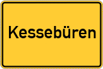 Place name sign Kessebüren