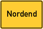 Place name sign Nordend