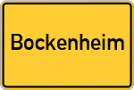 Place name sign Bockenheim
