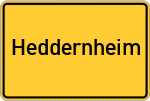 Place name sign Heddernheim