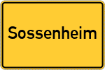 Place name sign Sossenheim