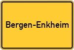 Place name sign Bergen-Enkheim, Hessen