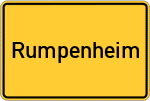 Place name sign Rumpenheim