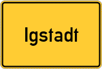 Place name sign Igstadt