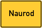 Place name sign Naurod, Taunus