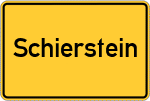 Place name sign Schierstein