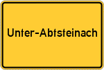 Place name sign Unter-Abtsteinach