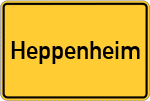 Place name sign Heppenheim