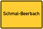 Place name sign Schmal-Beerbach