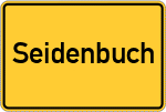 Place name sign Seidenbuch