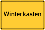 Place name sign Winterkasten