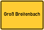 Place name sign Groß Breitenbach