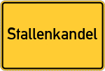 Place name sign Stallenkandel