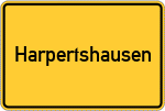 Place name sign Harpertshausen