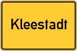 Place name sign Kleestadt