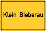 Place name sign Klein-Bieberau