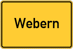 Place name sign Webern