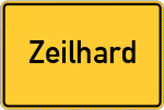 Place name sign Zeilhard