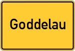 Place name sign Goddelau