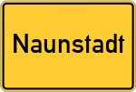 Place name sign Naunstadt