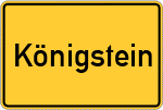 Place name sign Königstein