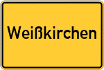 Place name sign Weißkirchen