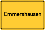 Place name sign Emmershausen