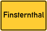 Place name sign Finsternthal
