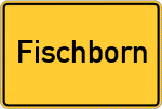 Place name sign Fischborn