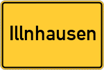 Place name sign Illnhausen