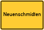 Place name sign Neuenschmidten