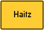 Place name sign Haitz