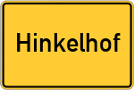 Place name sign Hinkelhof