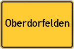 Place name sign Oberdorfelden