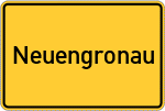Place name sign Neuengronau