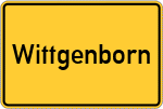 Place name sign Wittgenborn