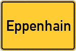 Place name sign Eppenhain, Taunus