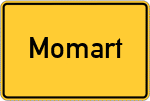 Place name sign Momart