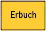 Place name sign Erbuch