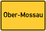 Place name sign Ober-Mossau