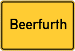 Place name sign Beerfurth