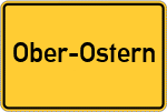 Place name sign Ober-Ostern
