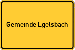 Place name sign Gemeinde Egelsbach