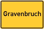 Place name sign Gravenbruch