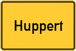 Place name sign Huppert