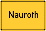 Place name sign Nauroth, Untertaunuskr