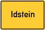 Place name sign Idstein