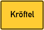 Place name sign Kröftel
