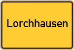 Place name sign Lorchhausen, Rheingau