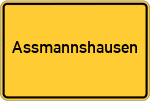 Place name sign Assmannshausen